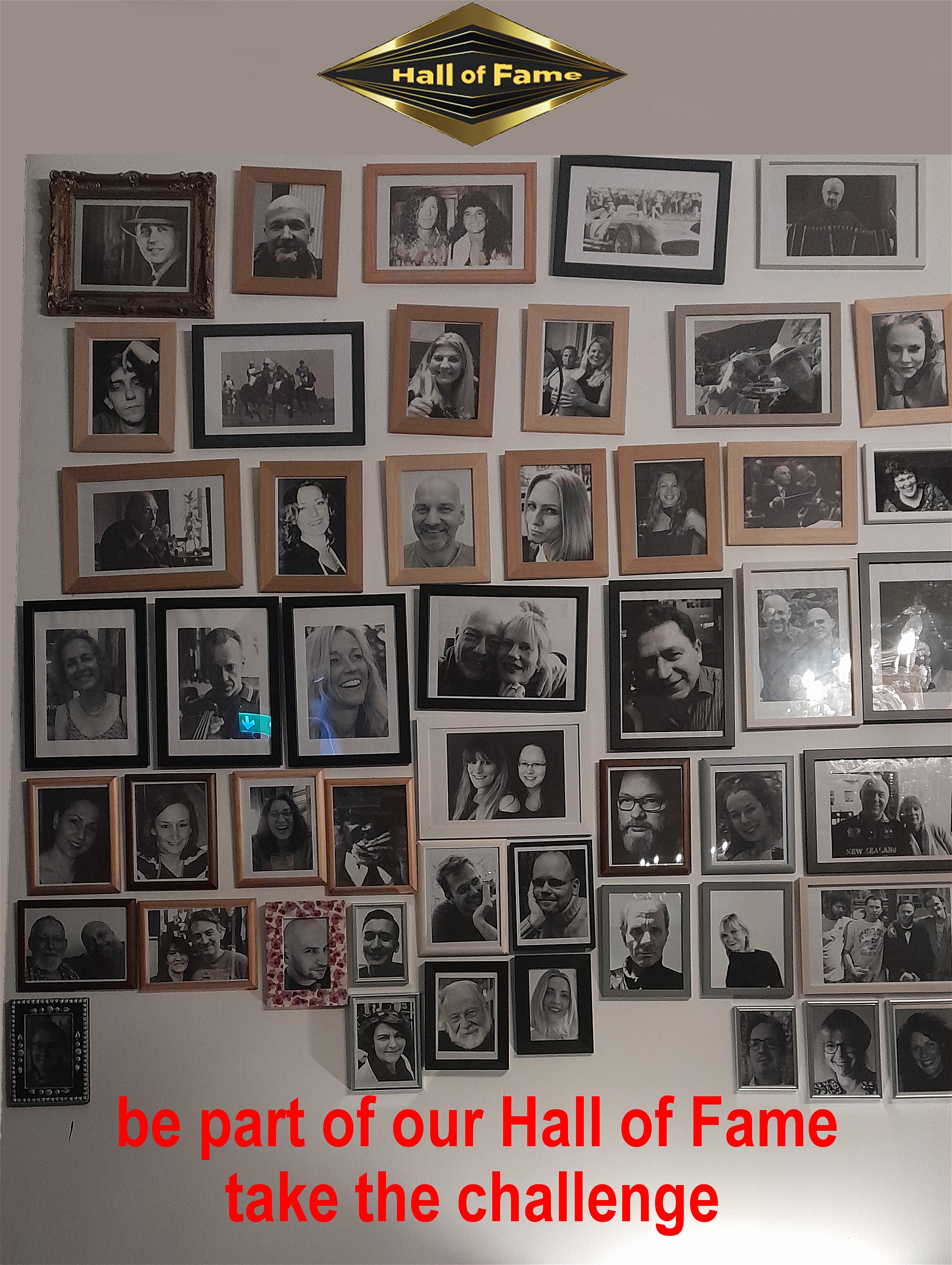 Hall of Fame Wand in der Bodega